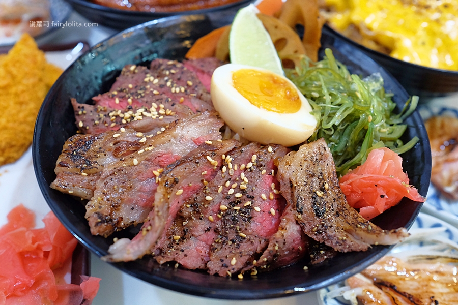 台北美食 | 潮丼日式定食。109元一頓飽到天靈蓋，在地人才知道的隱藏版丼飯，白飯、味噌湯無限量吃到飽！(雙連站) @蹦啾♥謝蘿莉 La vie heureuse